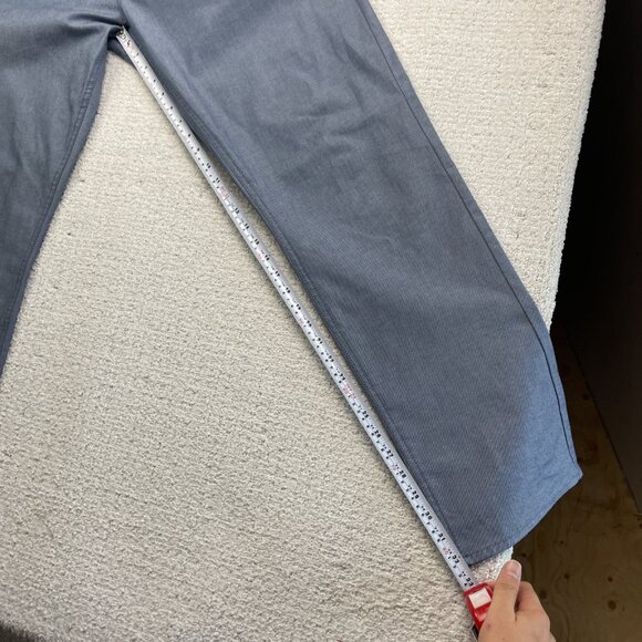 Tommy Hilfiger Pants Mens 36X32 Light Blue Straight Fit Chino Flat Front Casual - Picture 8 of 11